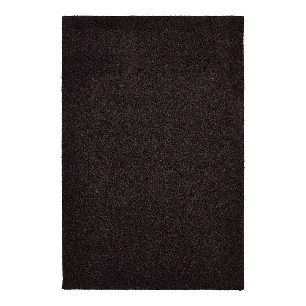The Big One Solid Shag Rug Charcoal Solid